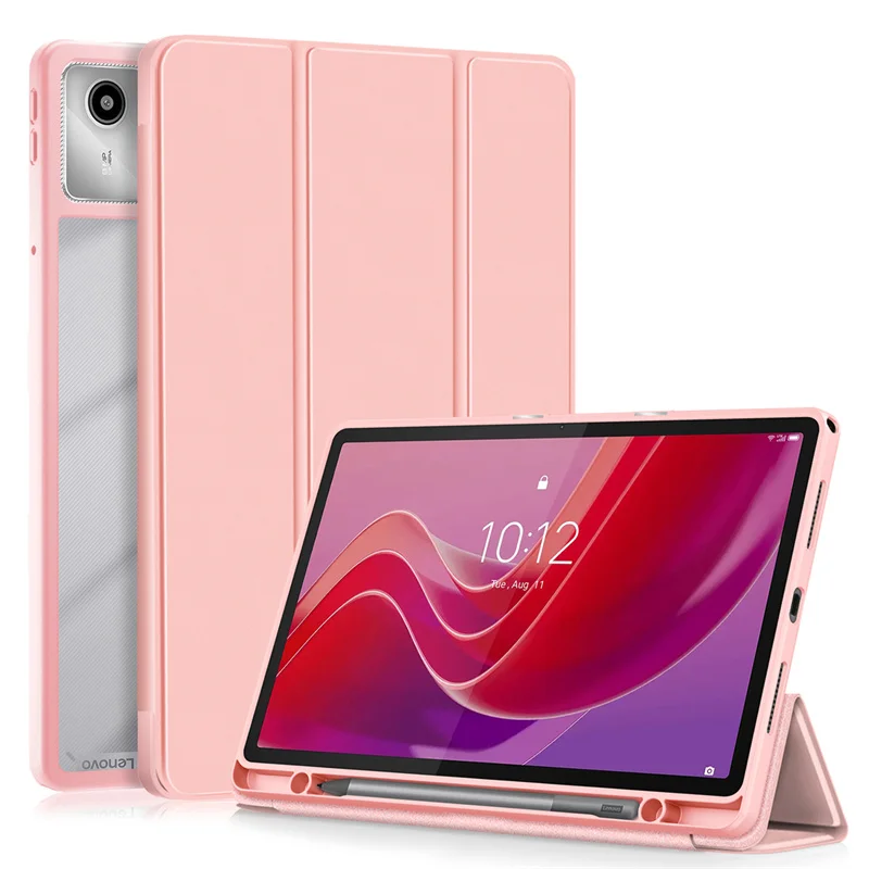 TK Funda Para Tableta Lenovo Tab M11 Con Soporte Para Lápiz Material Acrílico TPU Cubierta Trasera Protectora Antichoque Resistente Al Desplome Y Polvo Para XiaoxinPad 2024 11 Pulgadas