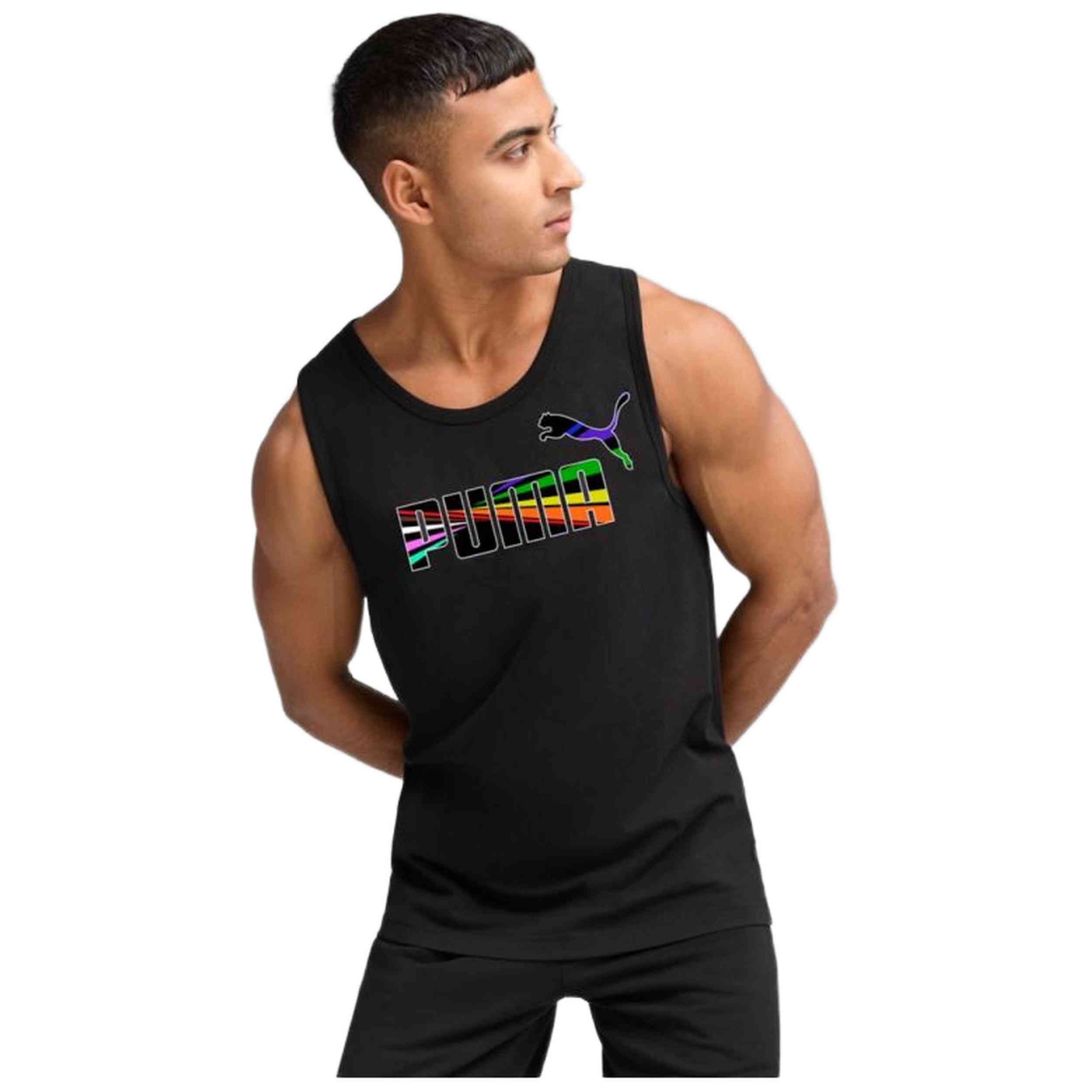 Camisetas De Tirantes Puma para Hombre en color Negro