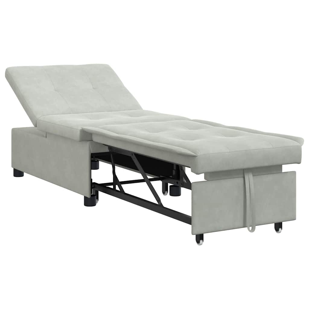 vidaXL Sofá cama 194 x 67 x 82 cm Terciopelo Multicolor