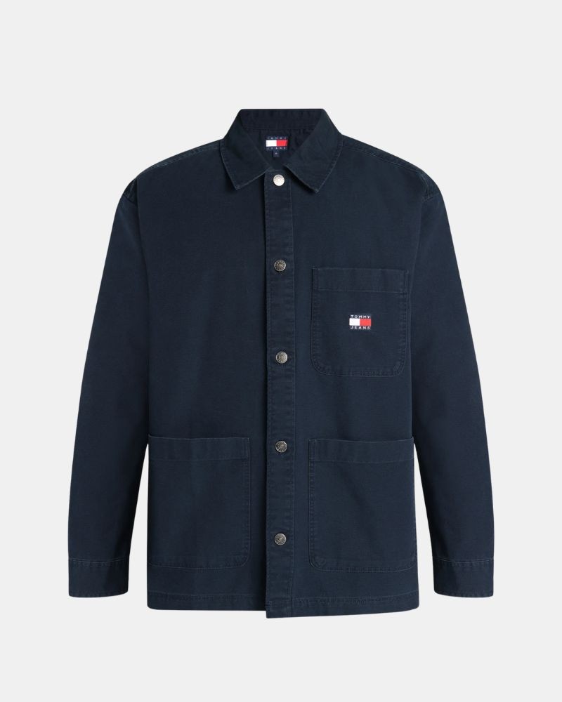 TOMMY HILFIGER DM0DM20236C1G Camisas Manga larga Hombre Azul