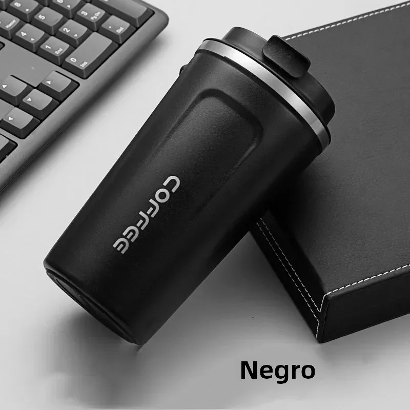 OmHom Taza Térmica De Acero Inoxidable 380/510ML Para Café Y Agua Sellproof Viajera Ecológica De Gran Capacidad Con Aislamiento Térmico De 6-12 Horas