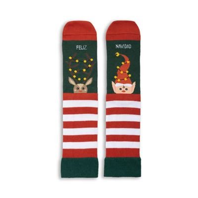 UO CALCETINES FELIZ NAVIDAD TALLA 42-46 OTOÑO INVIERNO 2026 2x8x22 Cms.