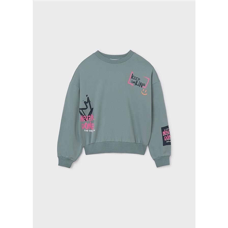 Mayoral - Sudadera mujer con capucha y estampado moderno para uso casual, cómoda y versátil, ideal para otoño e invierno