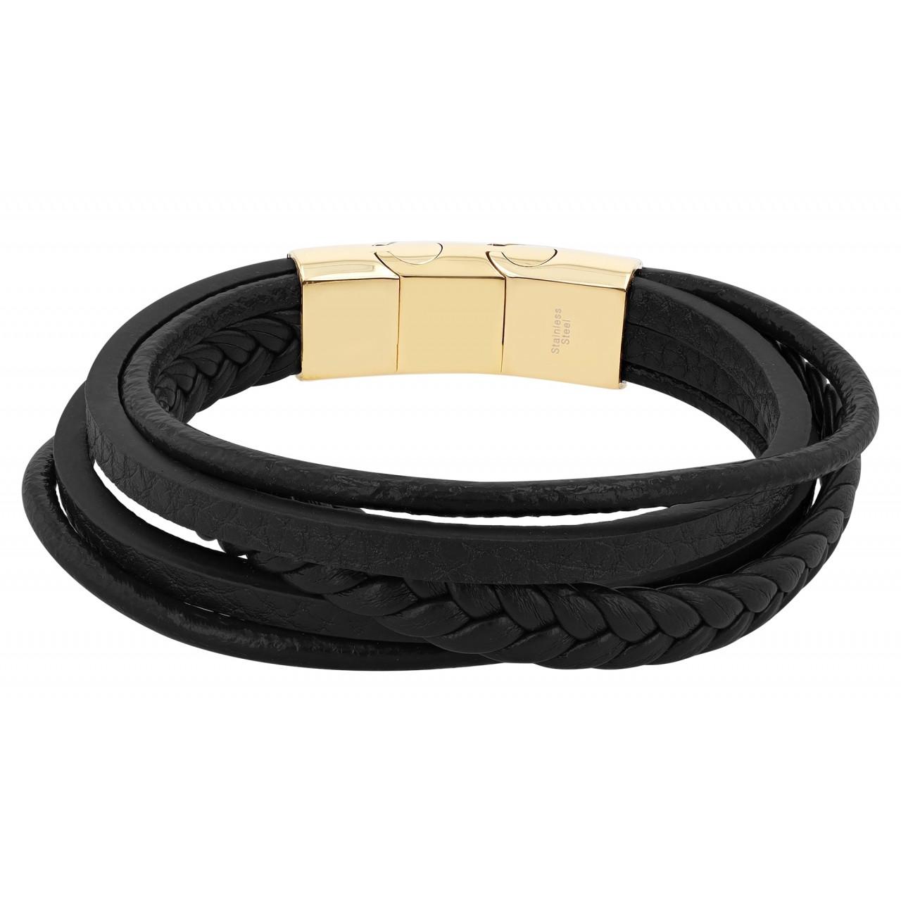 Akzent® Pulsera em Couro 19 cm
