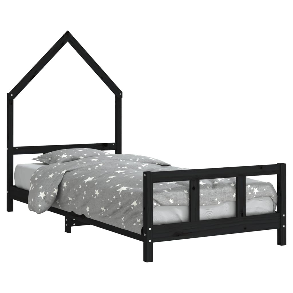 vidaXL Estructura de cama para niños madera de pino 90x200 cm