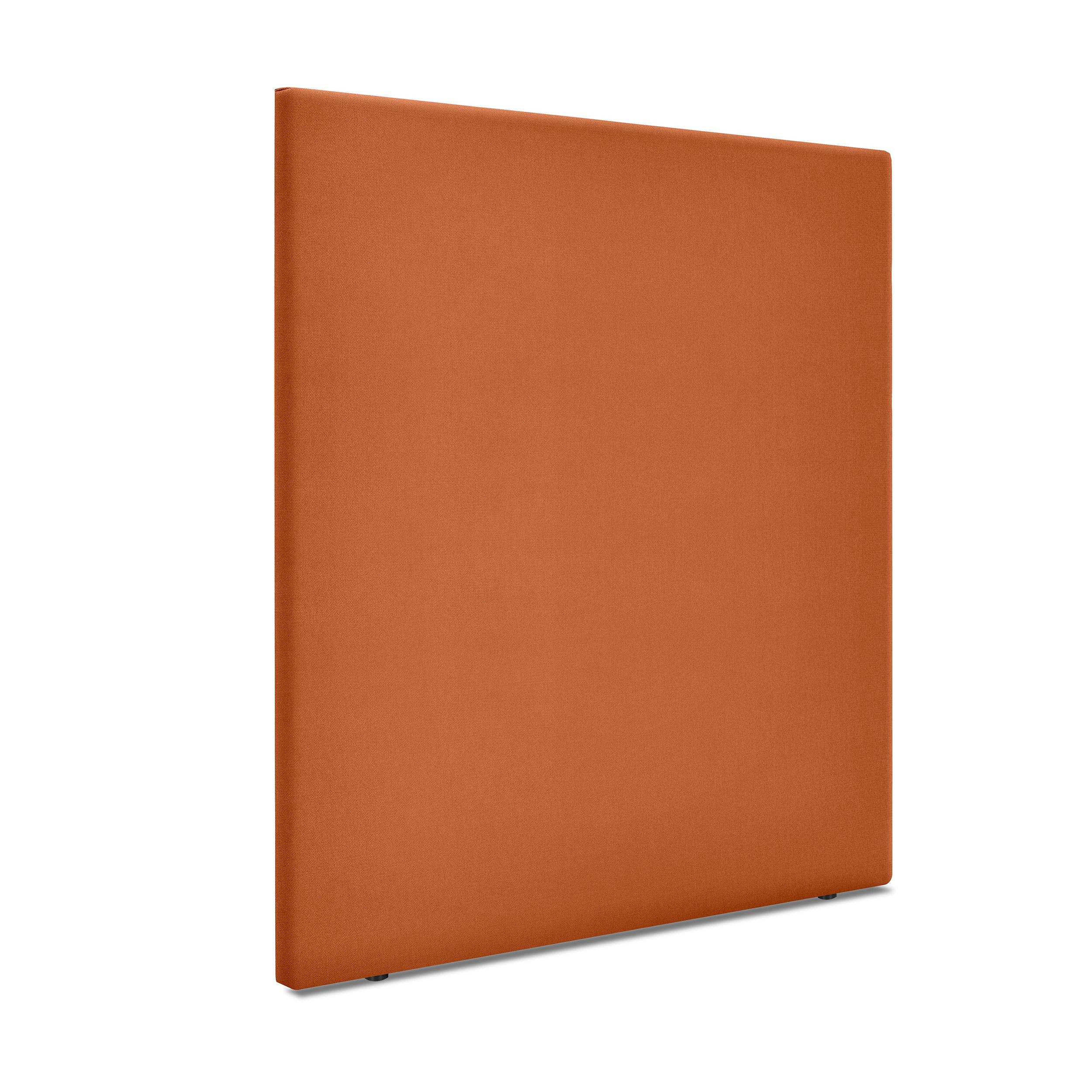 DHOME Cabecero de Polipiel o Tela Aqualine Liso Hasta el Suelo Cabeceros Cabezal Tapizado Cama (Naranja Tela)