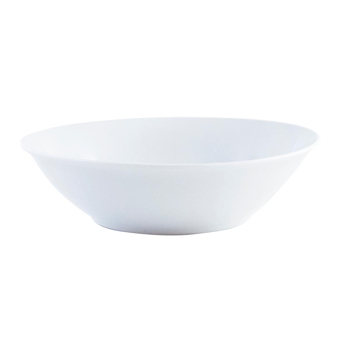 QUID BASIC Ensaladera Porcelana 23CM Blanco Brillo Blancura y resistencia para el día a día Apilable