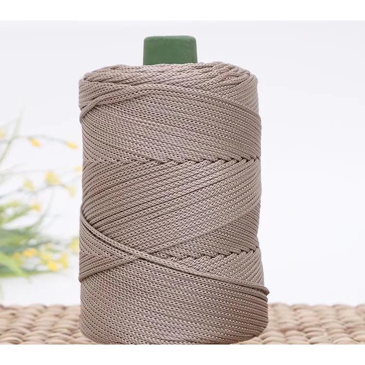 TK Cordón De Algodón Coloreado 3mm Tejido Enredado Para Manualidades Accesorios Para Bolsos Cuerda Para Cinturones Y Cordones DIY