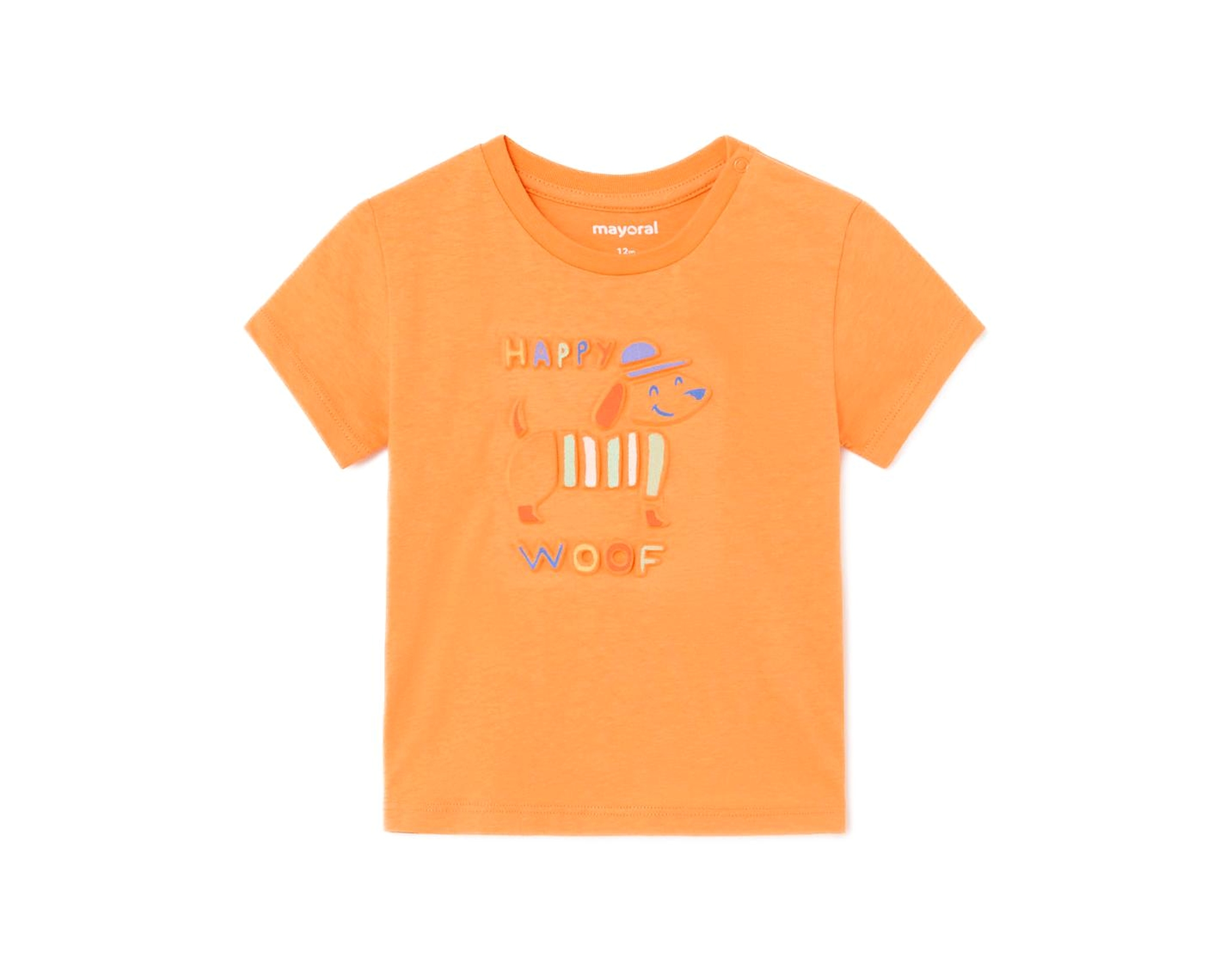 Mayoral 1030 Camiseta m/c embossed Naranja
