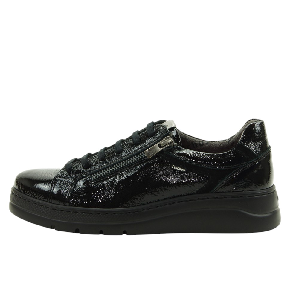 Fluchos mod. 1666 zapato sport para mujer en charol, cordones