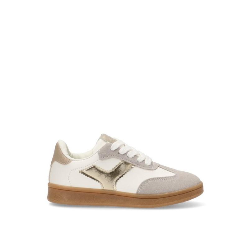 Zapatillas Casual Etika - Niña - Suela Plana - Modelo 52435 - Color Oro