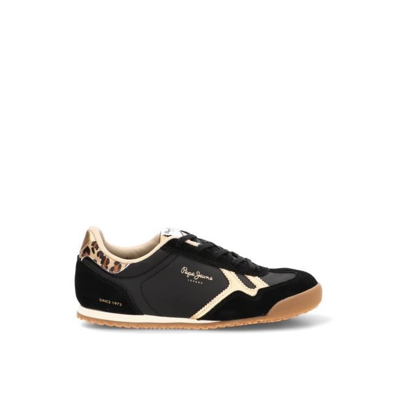 Zapatillas Casual Pepe Jeans - Mujer - Suela Plana - Modelo Pgs400023 - Color Negro