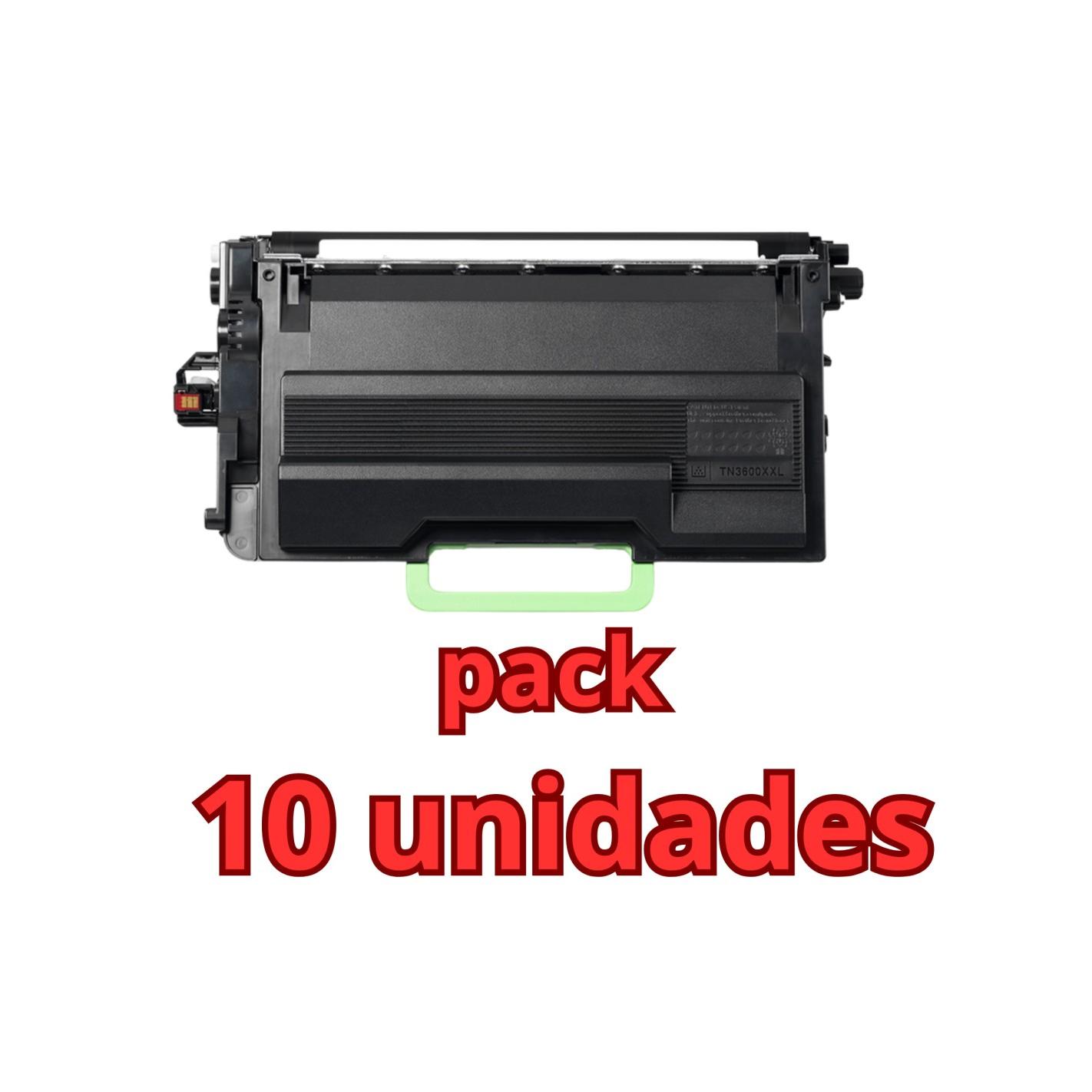 10 Tóner compatibles Brother TN3600XXL DCP‑L5510DW, HL‑L5210DN/DW/15, L6210DW, L6410DN, MFC‑L5710DN/DW, L6710DW, L6910DN