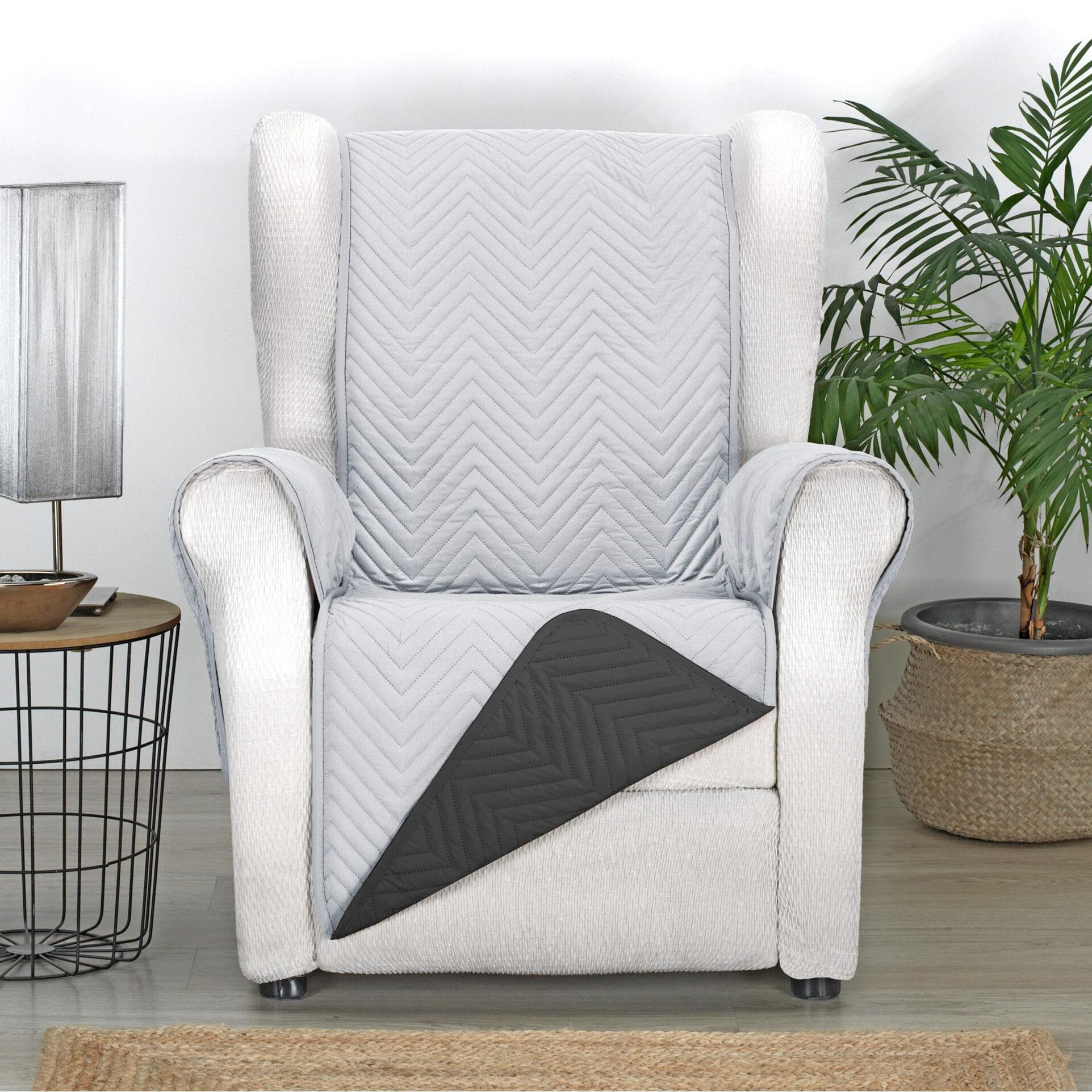 S&T Sofa Covers - Funda Cubre Sofá Reversible 1, 2, 3 y 4 plazas Modelo Mont - Ideal para proteger y cuidar el sillón o sofá