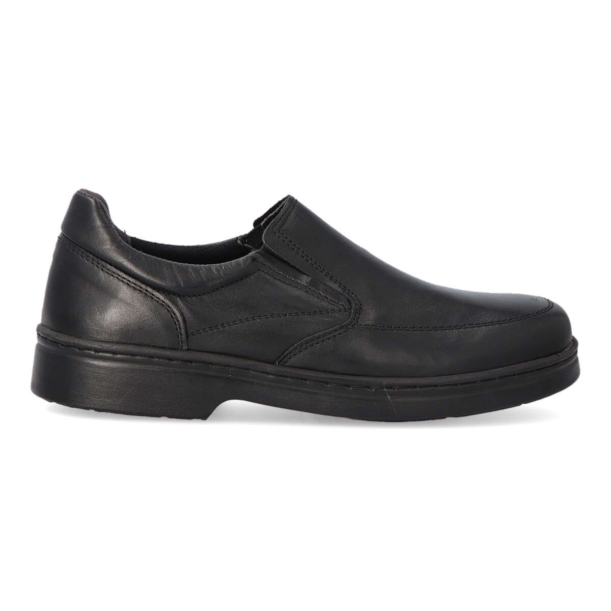 Vanessa Calzados - Mocasines hombre SAK 4758.1 de piel con elásticos laterales, suela de goma flexible y plantilla acolchada extraíble