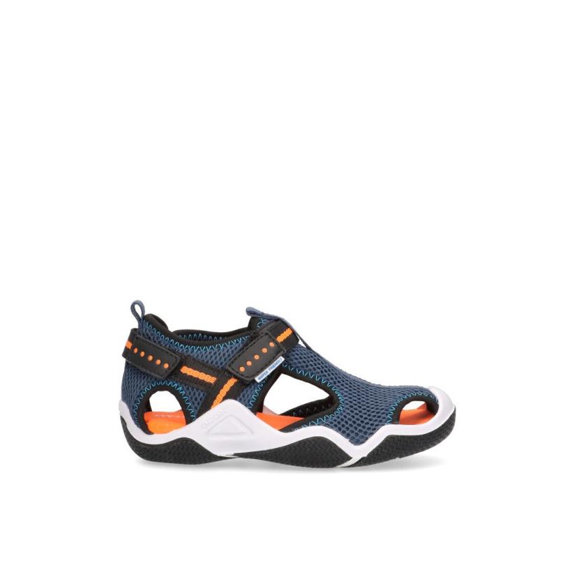 Sandalia Geox - Niño - Suela Plana - Modelo J1530a - Color Marino
