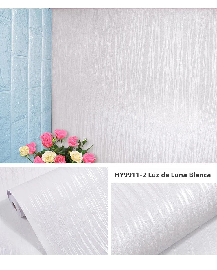 TK Papel Tapiz Autoadhesivo 3D De Color Sólido En Rollos Para Decoración De Paredes Hogar Estilo Moderno Resistente Al Agua Y Humedad