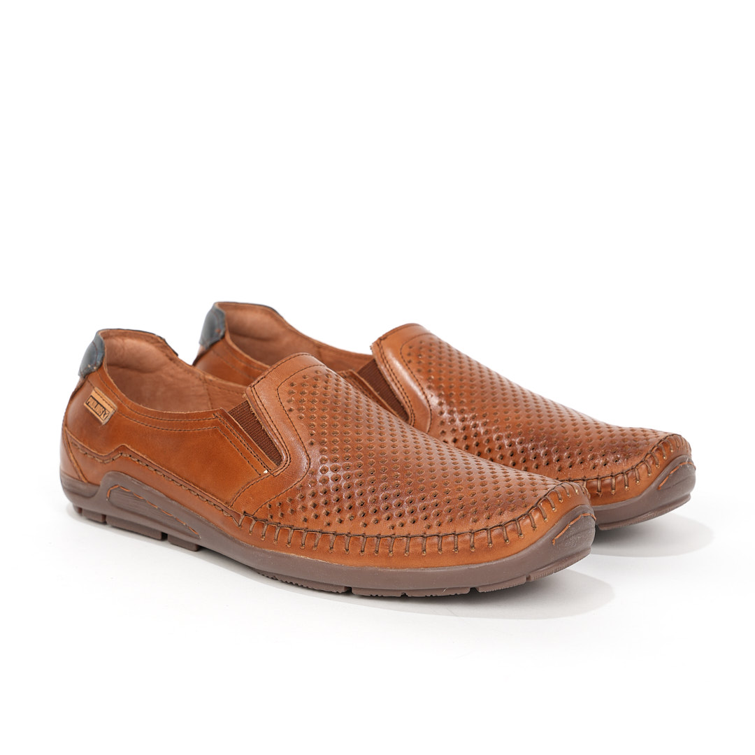 Mocasines marca Pikolinos para outlet hombre en color cuero