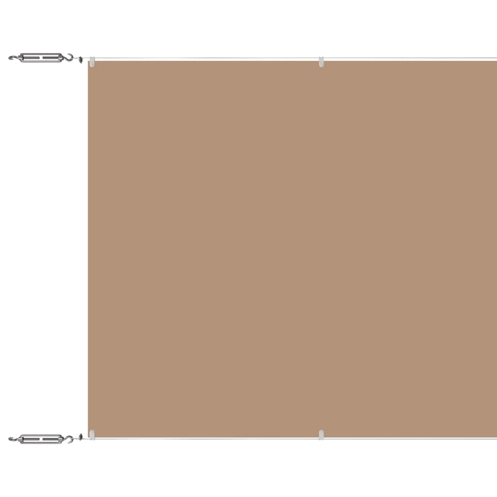 vidaXL Toldo vertical tela oxford gris taupé 60x1200 cm