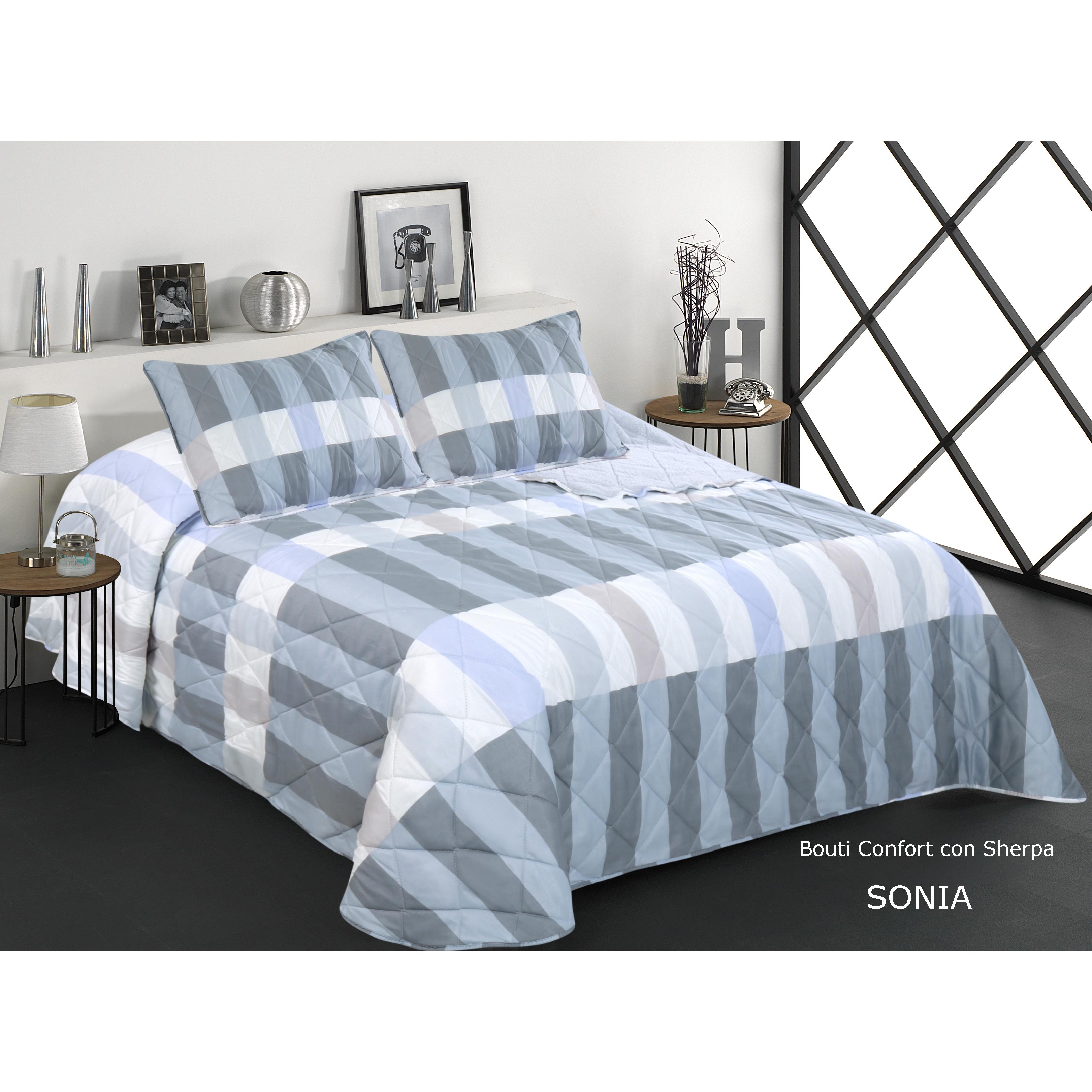 NOVOTEXTIL Edredón Sherpa Económico Invierno 400gr/m2 Cama 90 150 cm Suave Cálido Perfecto Climas Fríos Diseño Elegante Confortable Relleno de Alta Calidad Aporta Calidez Confort a tu Dormitorio Ideal Uso Diario Material Resistente al Desgaste Fácil