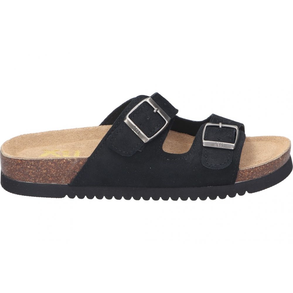 XTI | Sandalias XTI para Mujer – Sandalia en Color Negro con Detalle de Hebilla – Sandalia de Verano – Sin Cierre – Slip On – Punta Abierta – Cómodas y Versátiles – Estilosas – Combinables – Modelo 142552