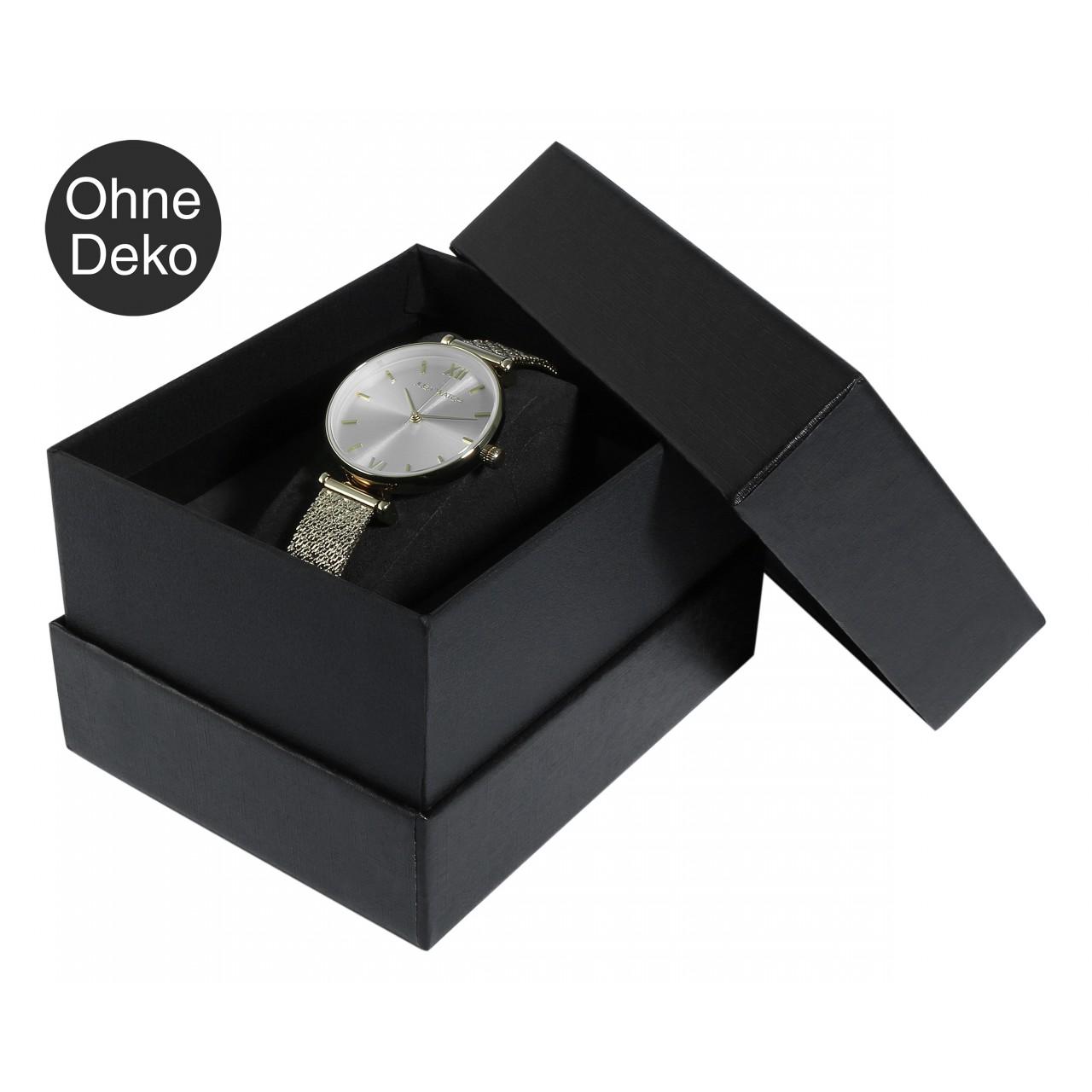 Caixa para Reloj Preta com Tampa Amovível 11 x 9 x 7 cm