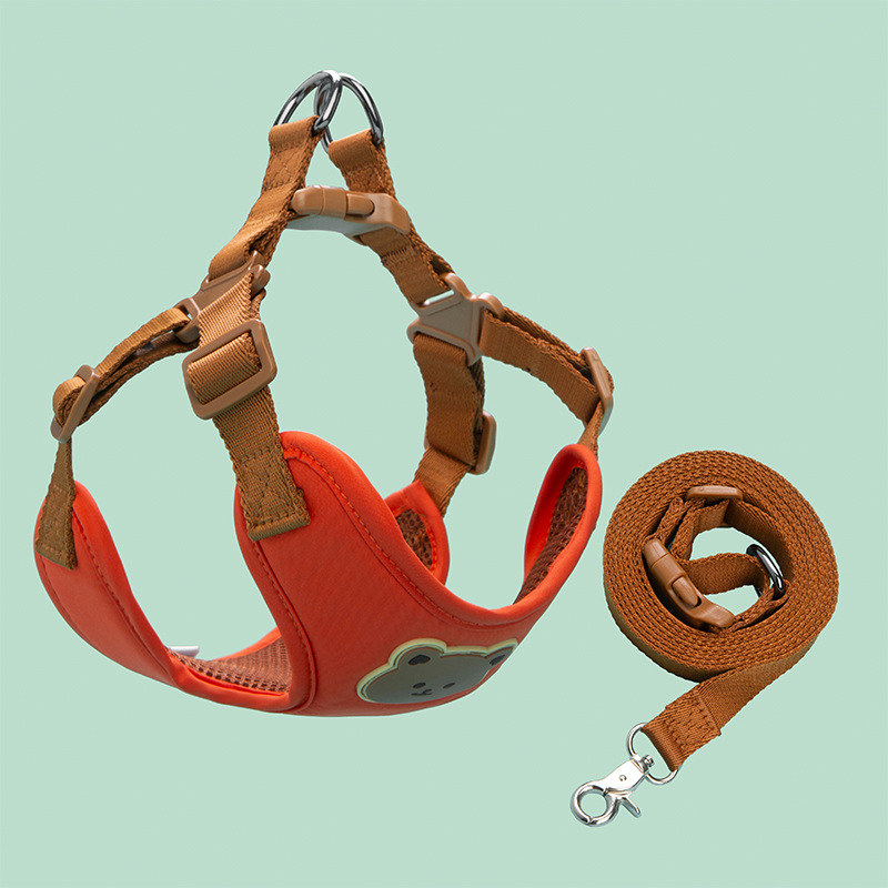 TK Set De Arnés Y Correa Para Perros Y Gatos Pequeños Y Medianos Transpirable Con Cinturón Para Pecho Para Chihuahua Y Bulldog Francés Suministros Para Mascotas