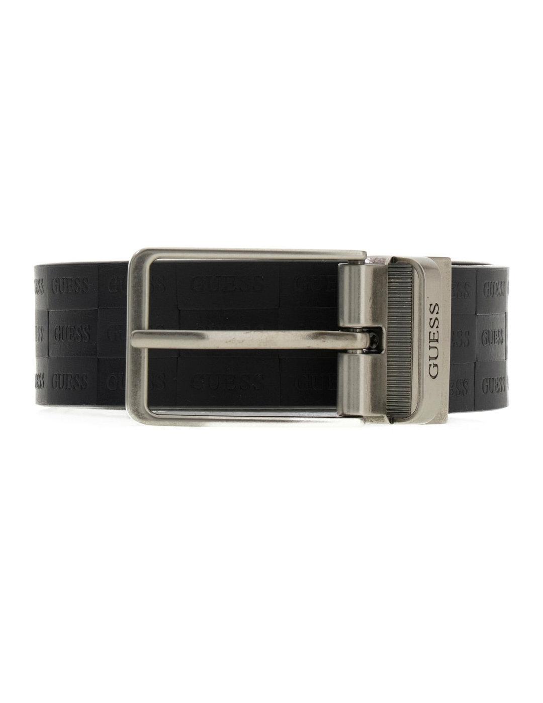 Cinturón Guess reversible negro y marrón logo para hombre