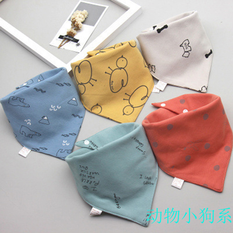 OmHO Toallas De Saliva Para Bebés 5PCs Bandana Triangular De Algodón Puro Impermeable Para Niños Y Niños Recién Nacidos Absorbentes