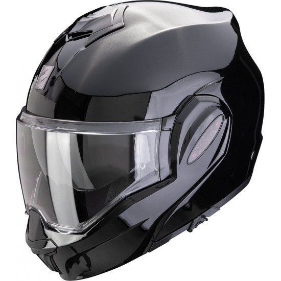 Scorpion Exo-Tech EVO Pro Solid negro metal FIBRA VIDRIO +++ casco modular 119-100-14