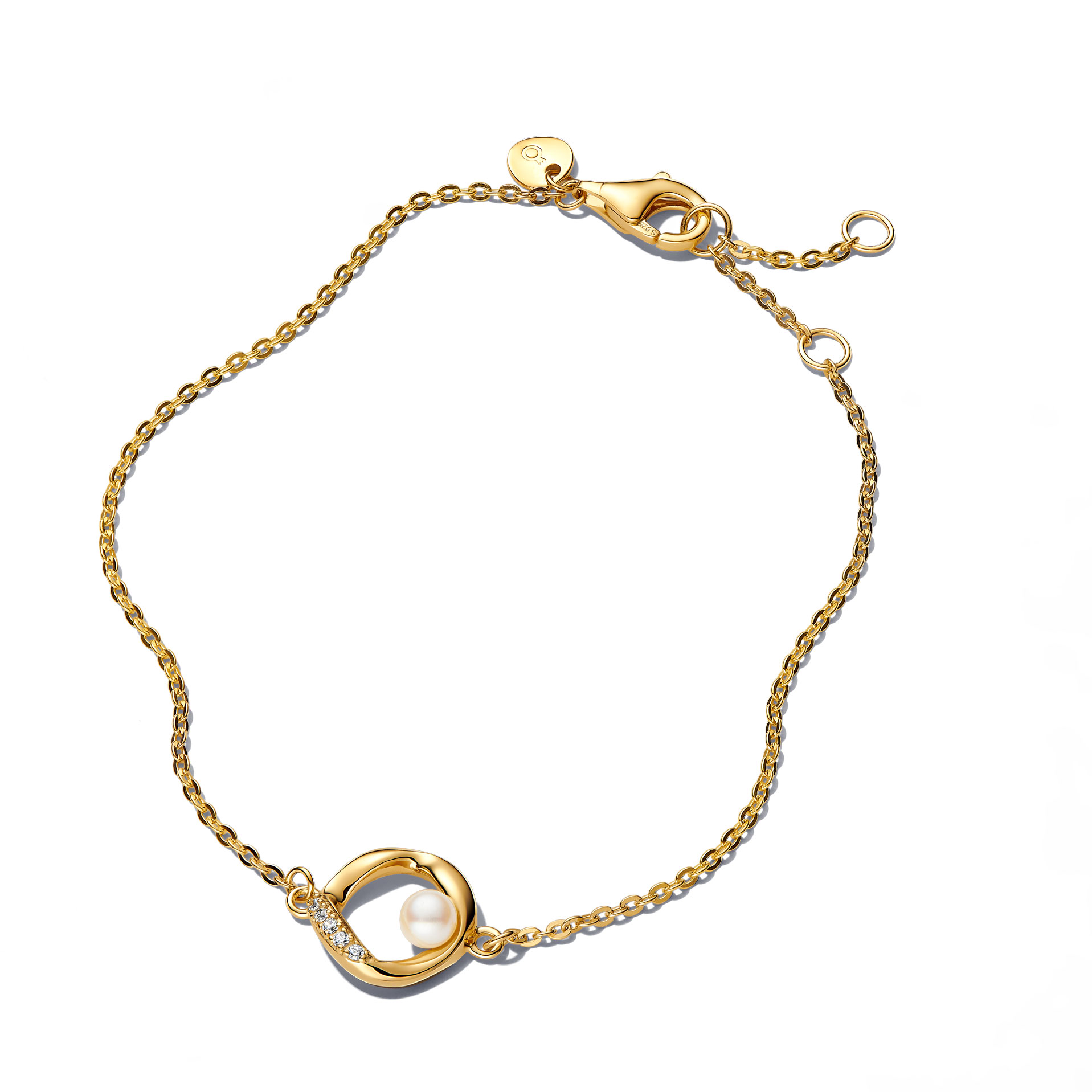 Pandora Pulsera con perla cultivada de agua dulce 563830C01 , para Mujer