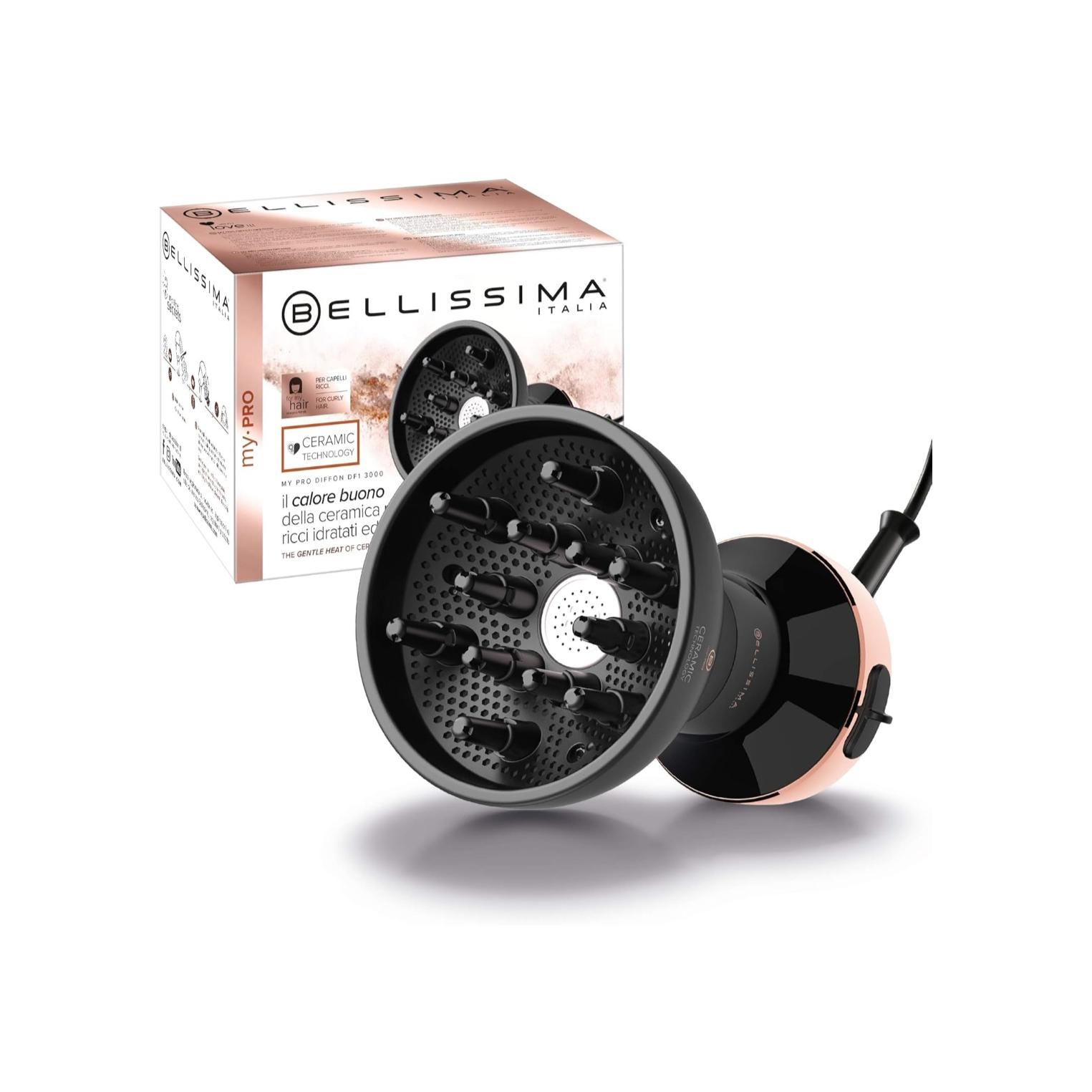 Bellisima Imetec My Pro Diffon Ceramic Difusor De Aire Caliente Para Cabello Rizado Tecnología Cerámica 700 W 2 Combinaciones Aire Y Temperatura