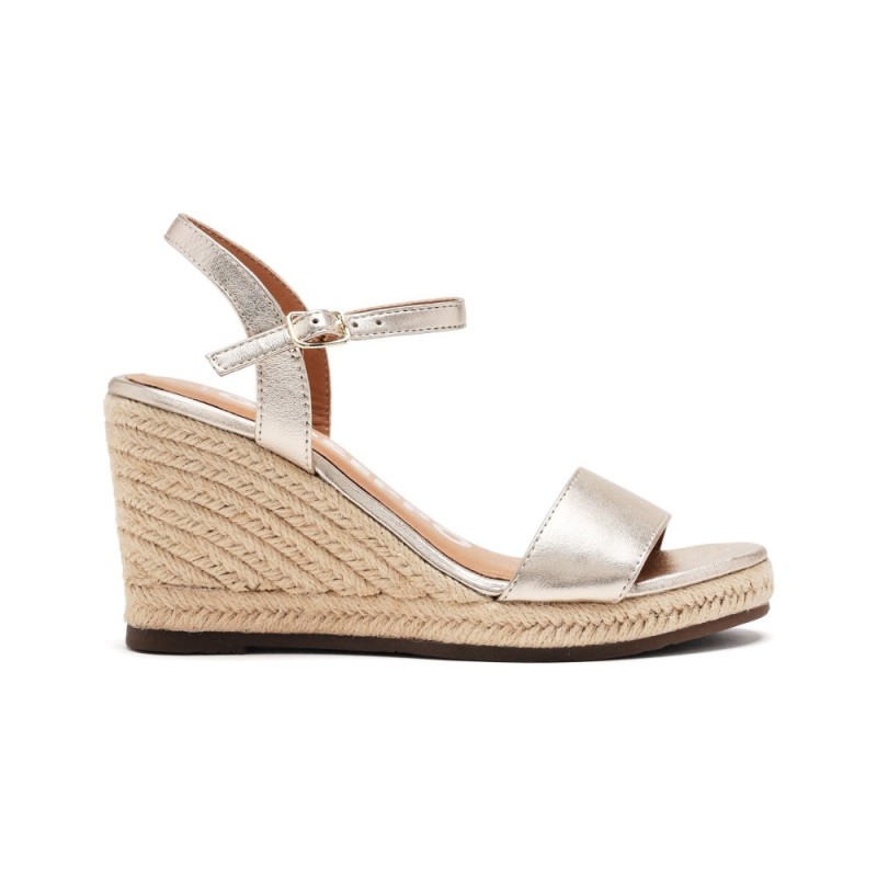 GIOSEPPO 71700 PLATIN  38969 26V SANDALIA CUÑA YUTE PLATINO
