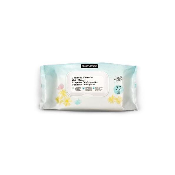 Toallitas Húmedas Suavinex 60 Unid - Limpieza Eficaz Y Suave - Camomila Y Aloe Vera - Ph Adaptado