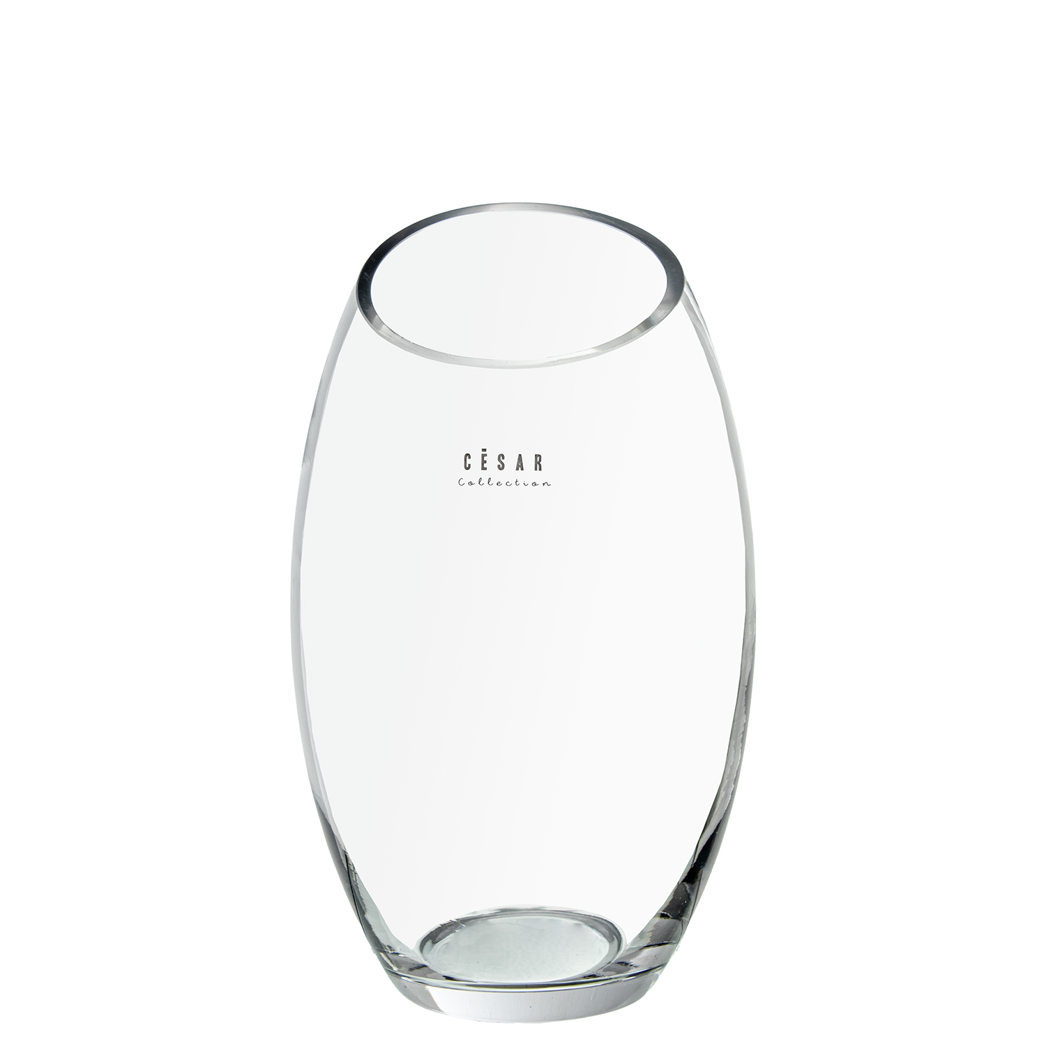 Jarron cristal transparente 16x30cm