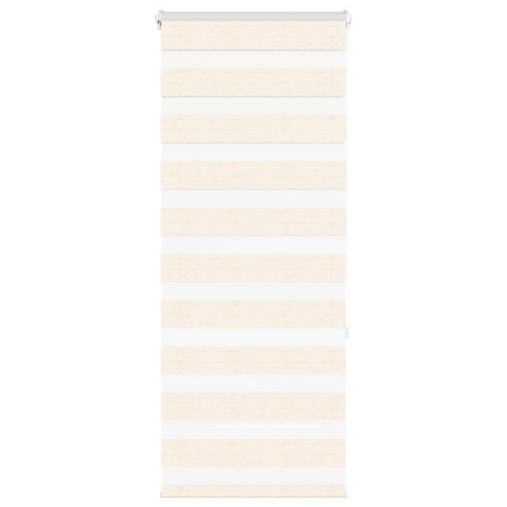 vidaXL Estor cebra beige mármol tejido ancho 50,9 cm poliéster