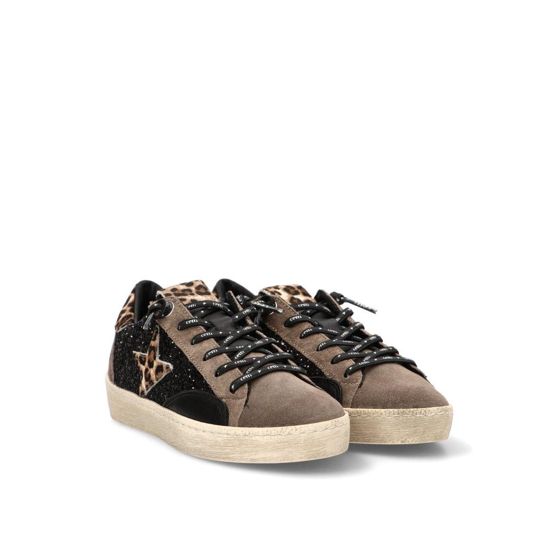 CETTI  zapatillas cetti mujer ante glitter negro