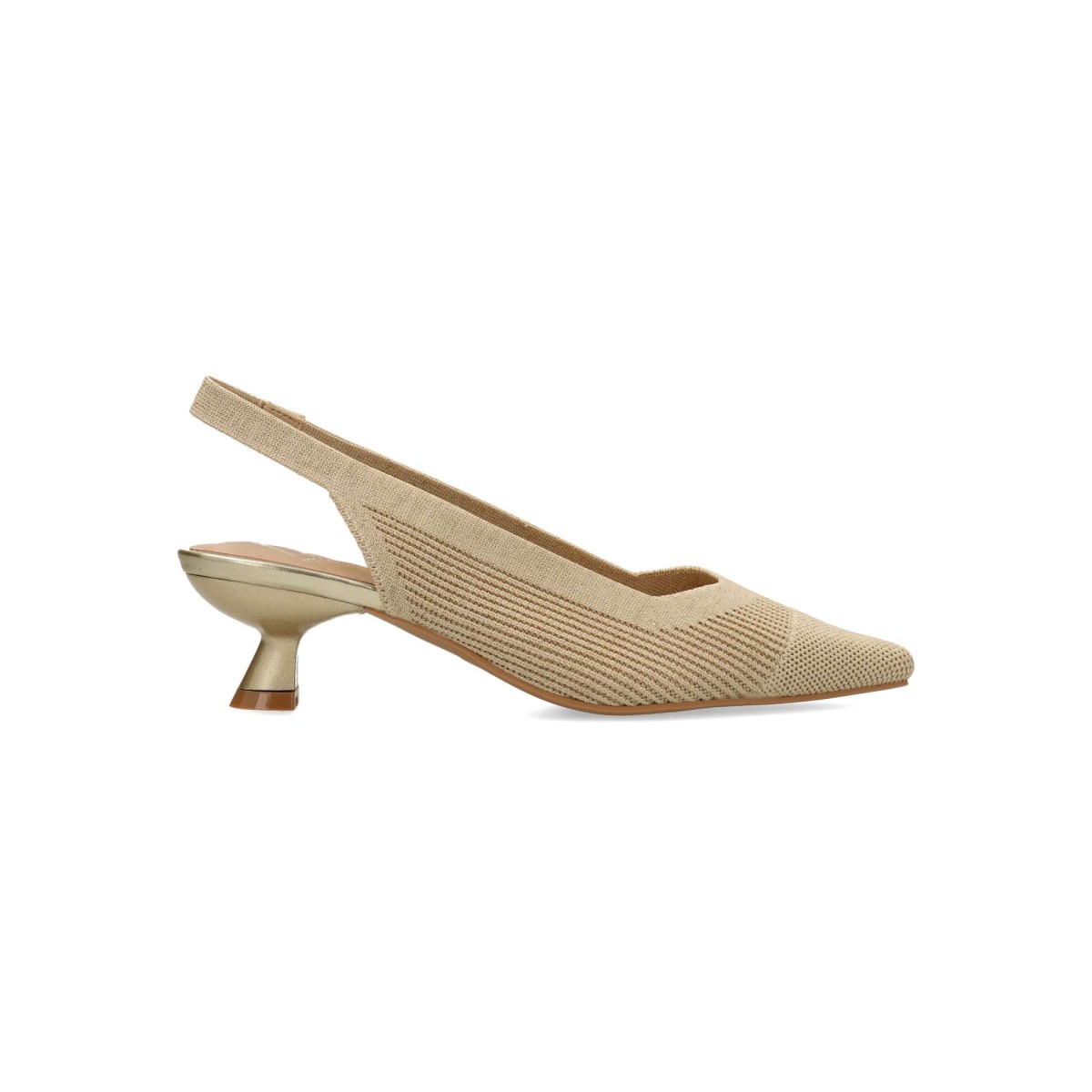 Vanessa Calzados - Zapato salón punta fina y destalonado para mujer, con tacón medio de 4,5 cm, suela de goma y plantilla acolchada, diseño elegante y versátil
