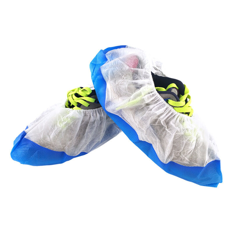 CA Cubrezapatos desechables antideslizantes, impermeables y de alta resistencia, de CPE+PP. Cantidad: 50 unidades.