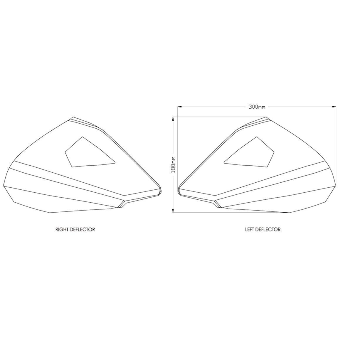 Conjunto Deflectores Superiores Para Moto 20812H