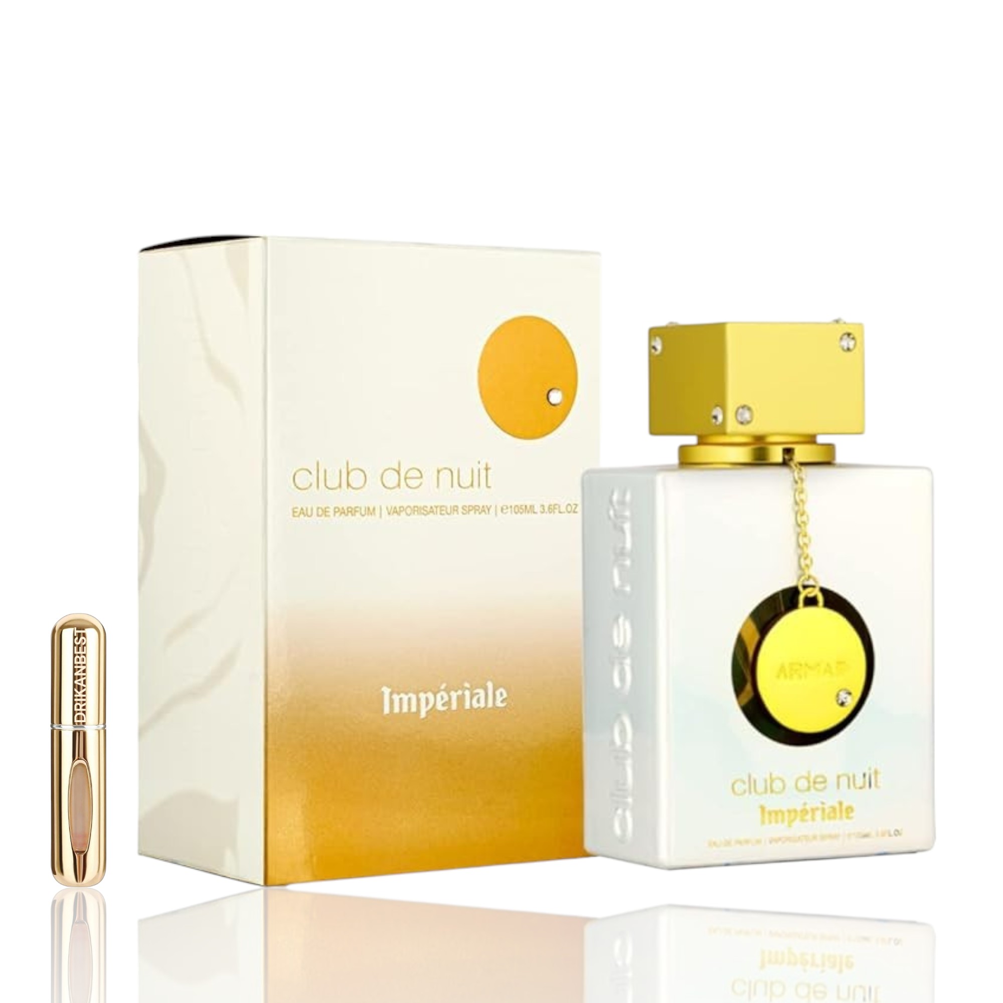 Perfume Armaf Club de Nuit White Imperiale (Original)eau de parfum para mujer 105 ml+REGALO Atomizador 5ML DRIKANBEST recargable