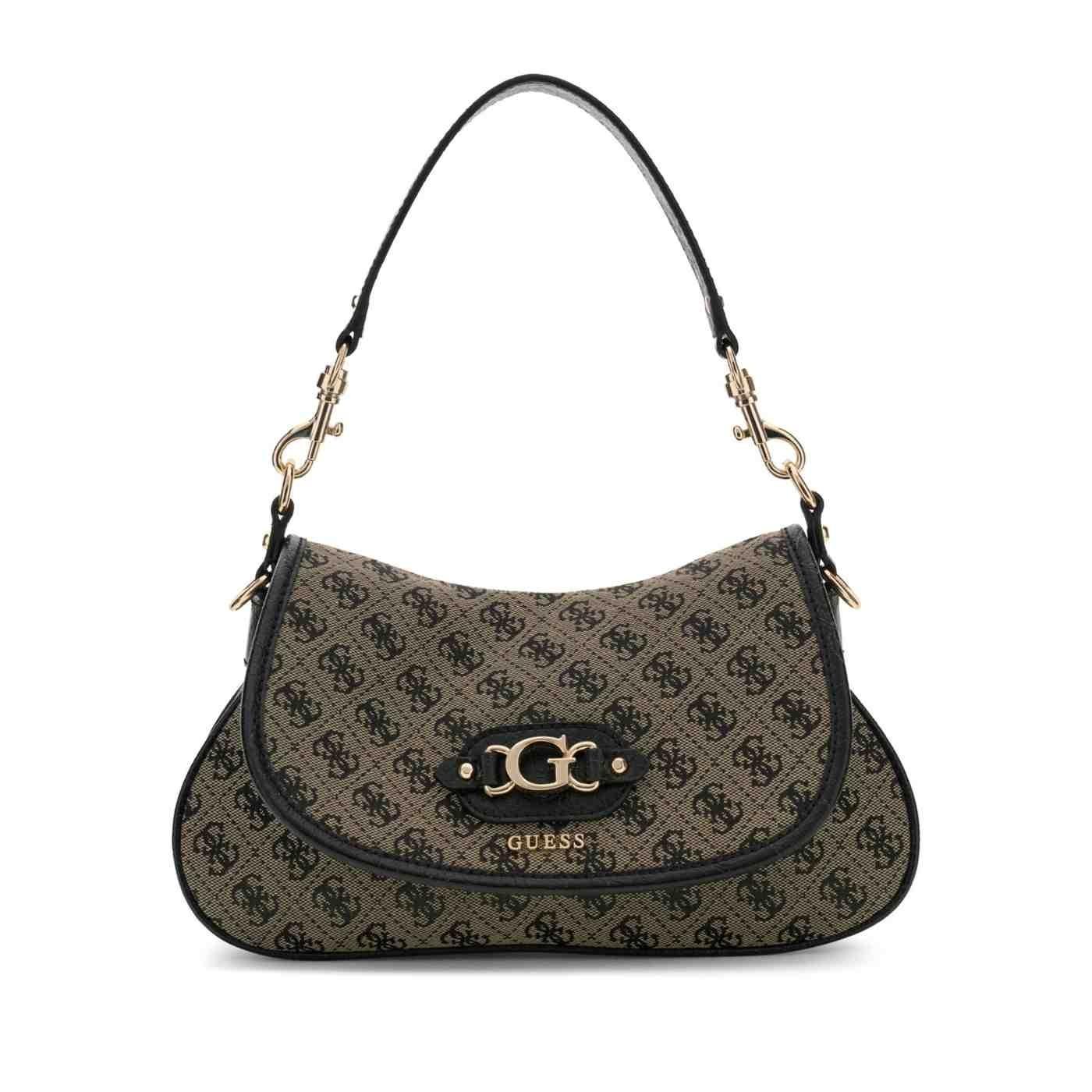 Bolso bandolera Guess Samantha logo verde para mujer