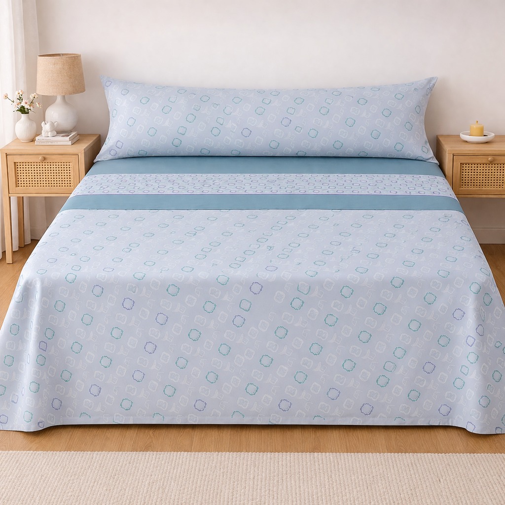 Juego de Sábanas Microfibra 100% Poliéster, Suaves y Frescas para Verano, Estampadas, incluye Bajera -Encimera-1 o 2 Funda de almohada, Entrega en España en 48 a 72 horas Escanea el QR para ver el artículo e