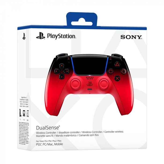 Playstation - Mando DualSense inalámbrico colección HYPERPOP Techno Red vibrante para PS5 PC Mac y móvil con retroalimentación háptica
