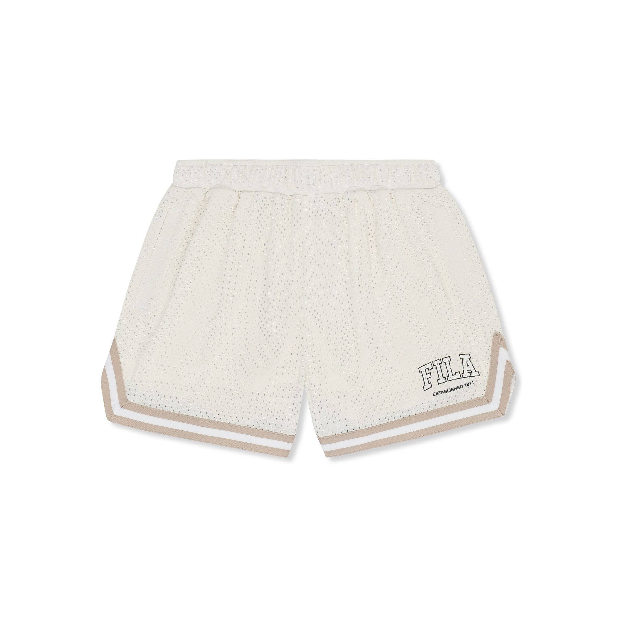 FILA | Shorts Mujer, Modelo Villanova Relaxed Mesh Shorts, Bermuda de Corte Relajado en 100% Poliéster Transpirable con Cintura Elástica y Cordón
