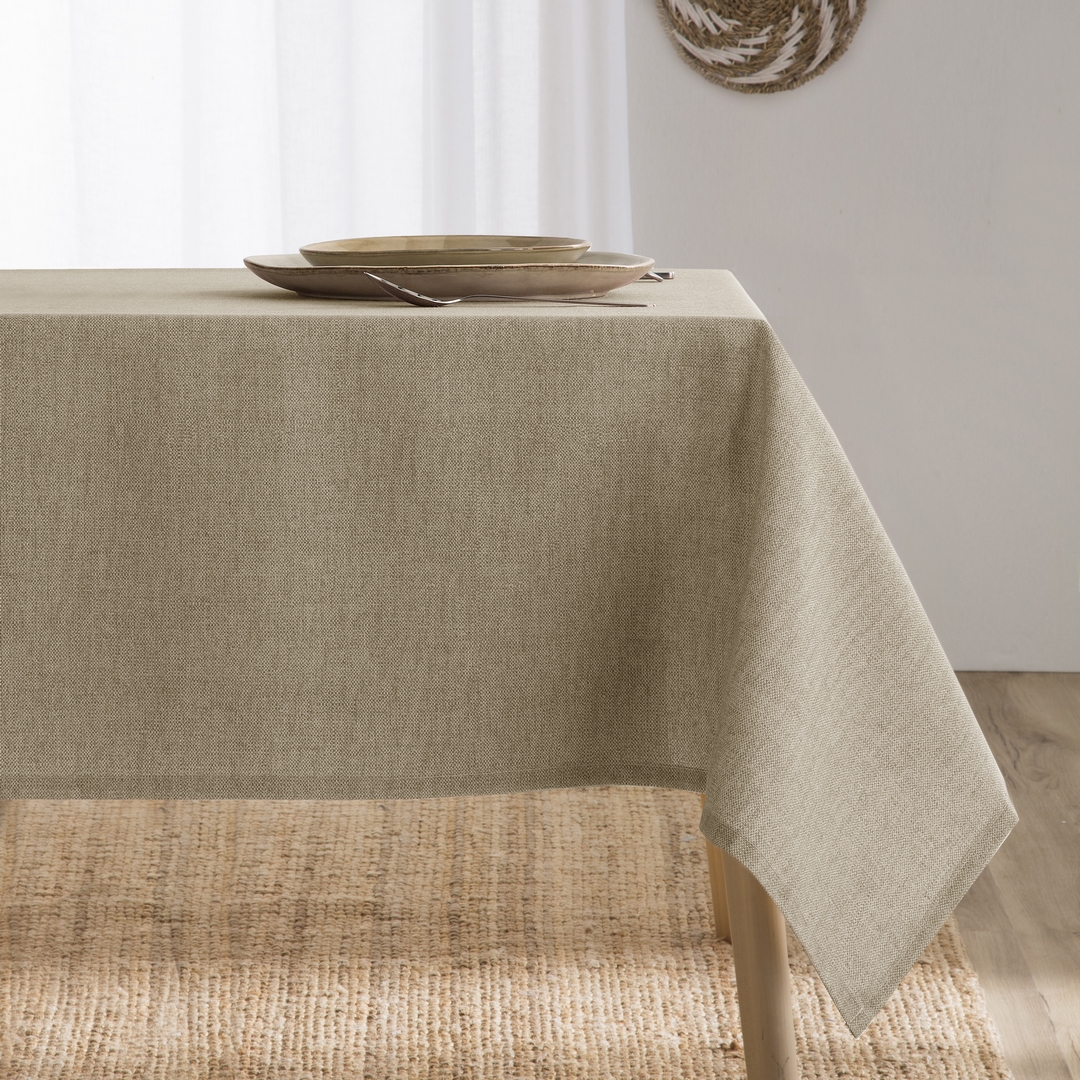 BOHEME - Mantel Antimanchas Resinado Liso Algodón Combinado Elba