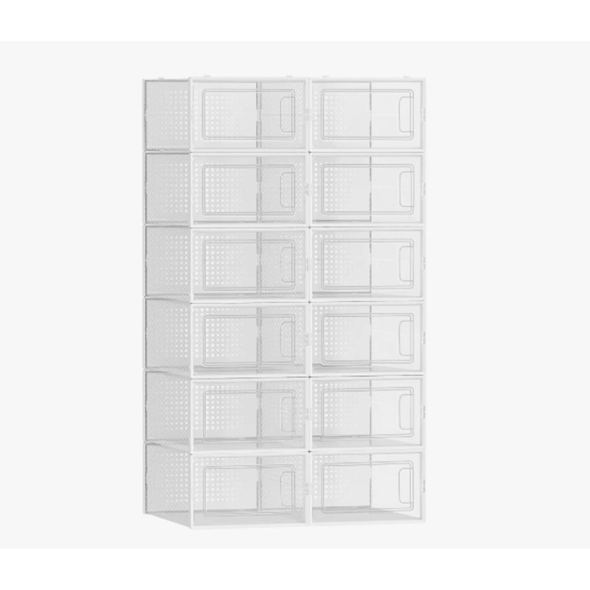 Zapatero plegable para el hogar, caja zapatos ,caja plastico cajone caja de almacenamiento de plástico transparente, organizador de zapatos, Zapatero de almacenamiento para zapatos de baloncesto, tacones altos 2 tamaños