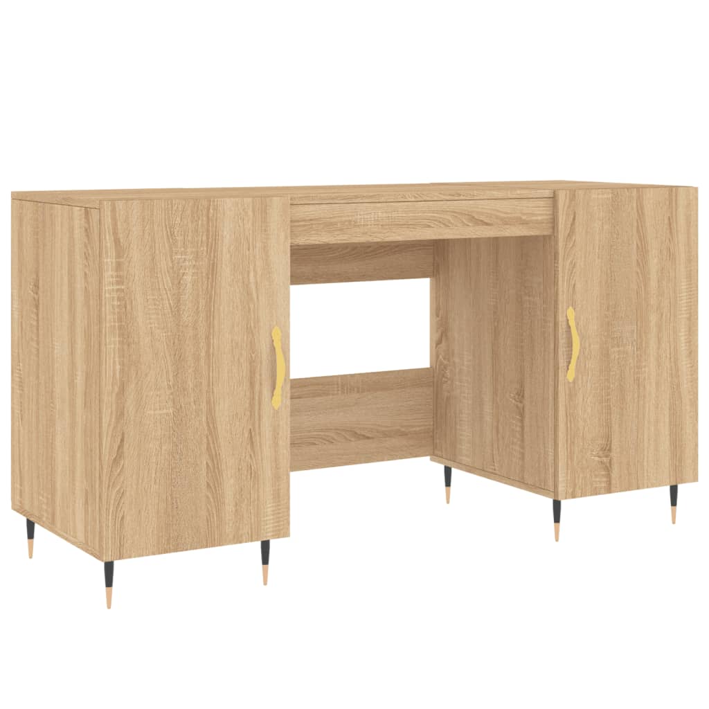 vidaXL Escritorio madera de ingeniería  140x50x75 cm Multicolor