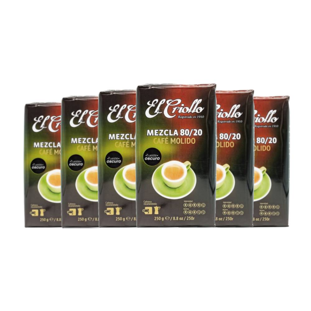 Café molido mezcla El Criollo 250 g pack de 6