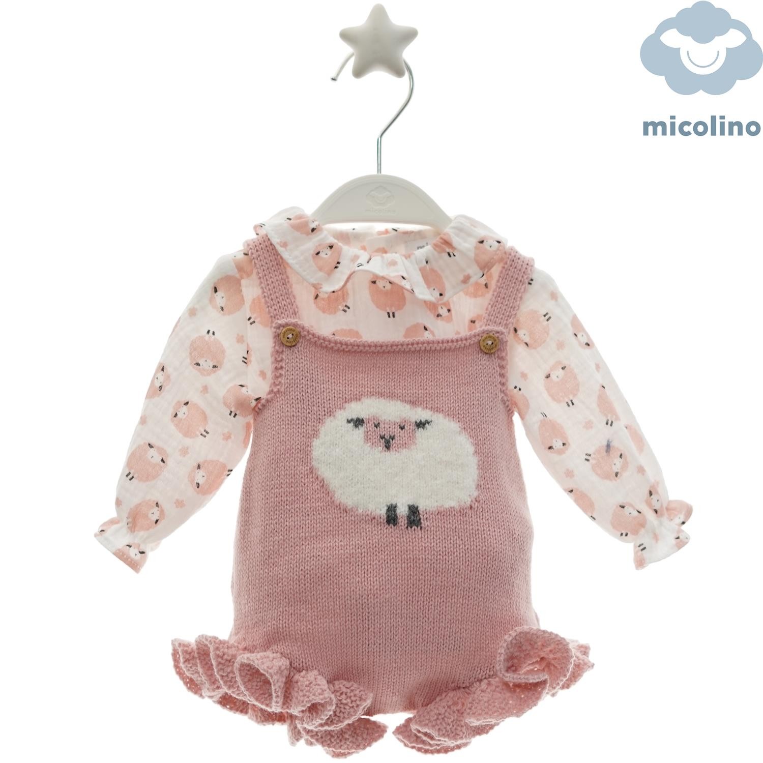 Micolino - Conjunto de ropa para niñas, ideal para bebés y recién nacidos, cómodo y suave, perfecto para uso diario en casa y paseos